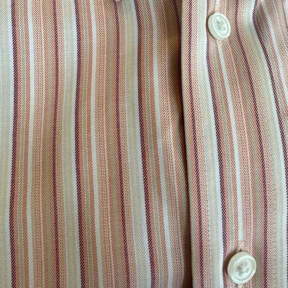 Eddie Bauer Mens Relaxed Fit Button Shirt Wrinkle Resist 100% Cotton striped - Picture 7 of 7